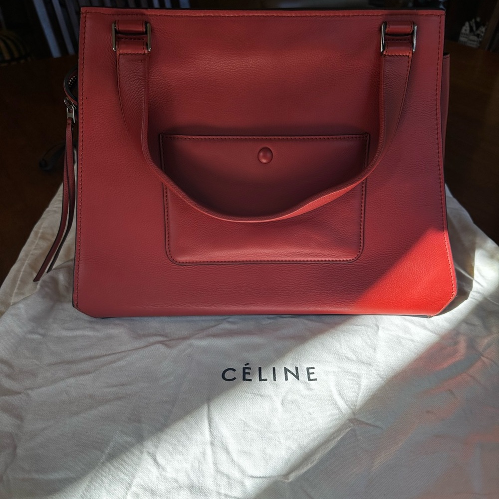 Celine Edge Leather Handbag (never carried) - Picture 4 of 9